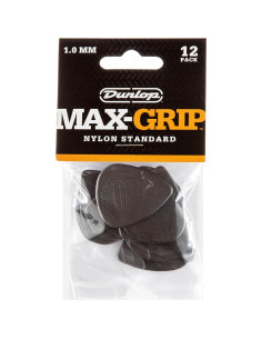 Picos de guitarra Dunlop Max Grip Nylon 1.0mm - 12 unidades 2
