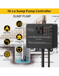 Interruptor Electrónico de Bomba Hi-Lo Ortis 110/220V con Sensores 2