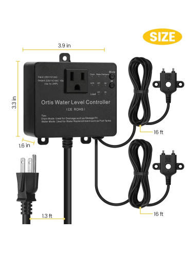 Interruptor Electrónico de Bomba Hi-Lo Ortis 110/220V con Sensores