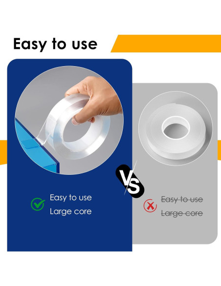 Cinta Doble Cara Nano EFOK 1.2 cm x 3 m Alta Resistencia