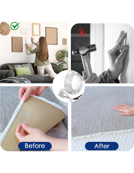 Cinta Doble Cara Nano EFOK 1.2 cm x 3 m Alta Resistencia