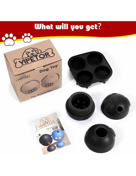 Juguete para Perros Yipetor 3 en 1 - Dispensador de Golosinas y Plato de Lamer