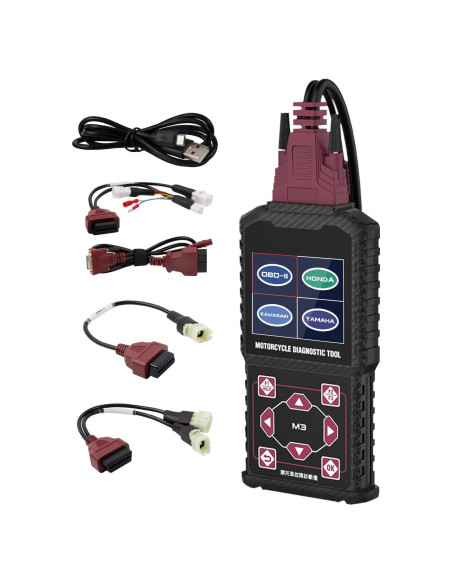 Herramienta de Diagnóstico QPKING M3-A para Motocicleta OBDII