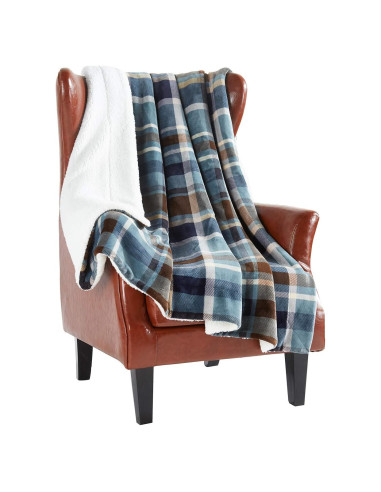 Manta de Sherpa MERRYLIFE 177.8x152.4 cm Color Groenlandia