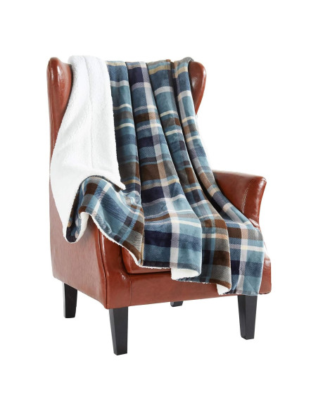 Manta de Sherpa MERRYLIFE 177.8x152.4 cm Color Groenlandia