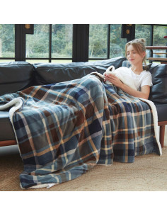 Manta de Sherpa MERRYLIFE 177.8x152.4 cm Color Groenlandia 2