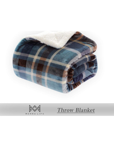 Manta de Sherpa MERRYLIFE 177.8x152.4 cm Color Groenlandia