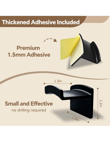 Ganchos para Sombreros Diamerd, Soporte Adhesivo 14 Piezas