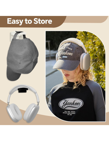 Ganchos para Sombreros Diamerd, Soporte Adhesivo 14 Piezas