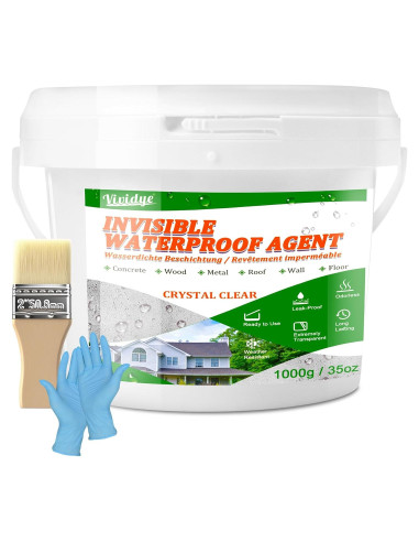 Sellador Impermeable Transparente Vividye 1.04L para Techo y Pared