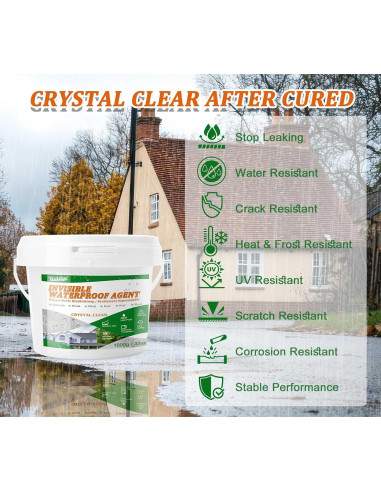 Sellador Impermeable Transparente Vividye 1.04L para Techo y Pared