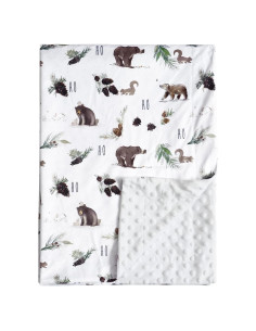 Manta de Bebé Minky David's Kids 76x102 cm Animales Suave