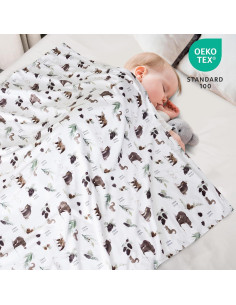 Manta de Bebé Minky David's Kids 76x102 cm Animales Suave 2