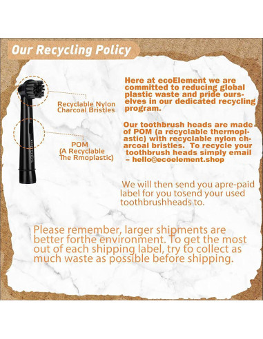 Cabezas de Cepillo de Dientes Oral B EcoELEMENT 4 Pack Suaves