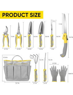 Conjunto de Herramientas de Jardinería Blumway 10 Pzs Acero Inoxidable 2