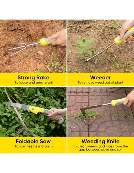 Conjunto de Herramientas de Jardinería Blumway 10 Pzs Acero Inoxidable