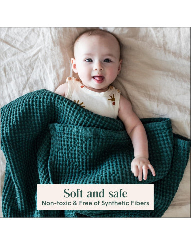 Manta de Bebé Waffle Simka Rose 91x102 cm Algodón Rosa