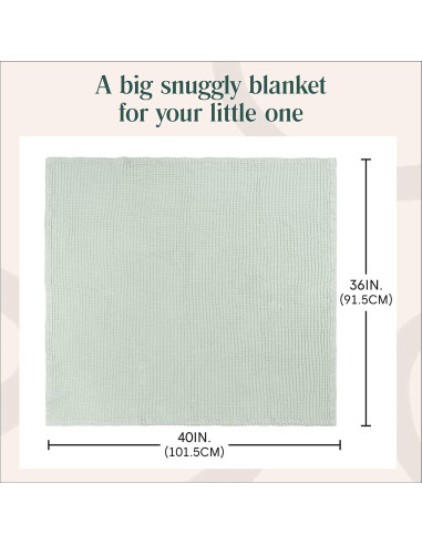 Manta de Bebé Waffle Simka Rose 91x102 cm Algodón Rosa