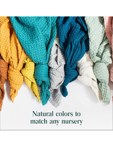 Manta de Bebé Waffle Simka Rose 91x102 cm Algodón Rosa