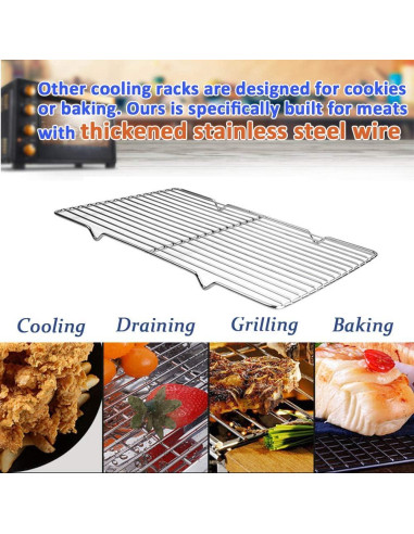 Rejilla de Acero Inoxidable Turbokey 22.2 x 13.5 cm Rectangular