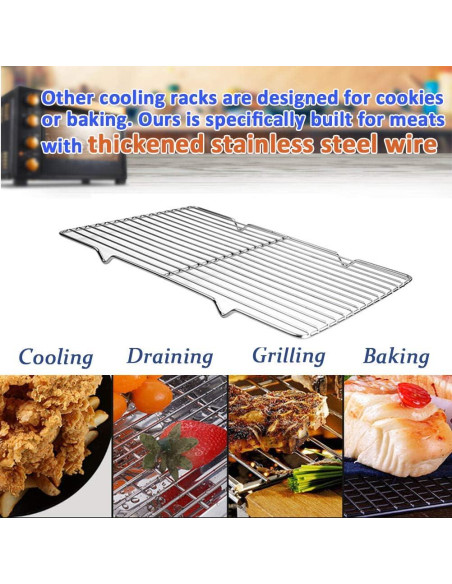 Rejilla de Acero Inoxidable Turbokey 22.2 x 13.5 cm Rectangular