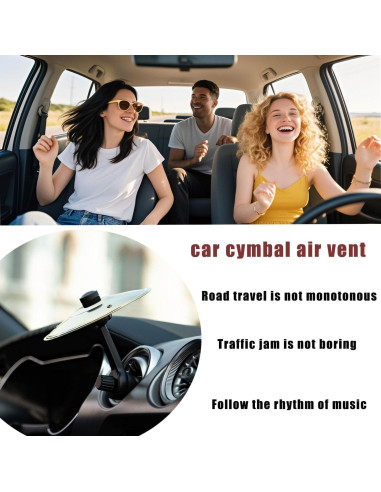 Cymbal de Aire para Auto ZWJ 2-Pack Montaje Ajustable