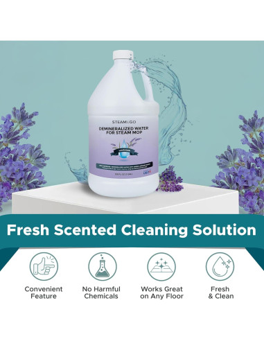 Agua Desmineralizada Steam & Go 3.785L Aroma Lavanda