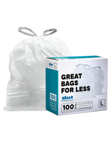 Bolsas de Basura Plasticplace Código L 100 Unidades 18 Litros