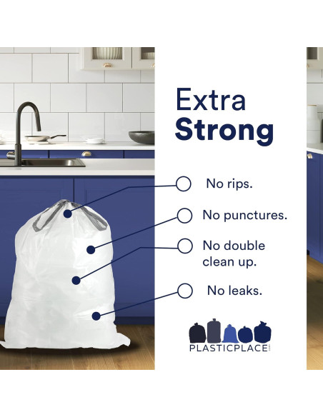 Bolsas de Basura Plasticplace Código L 100 Unidades 18 Litros