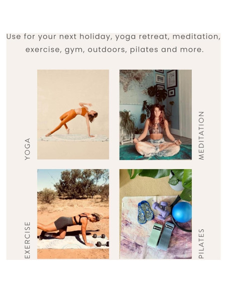 Alfombrilla de Yoga de Viaje Mikkoa 183x67.8cm Ecológica