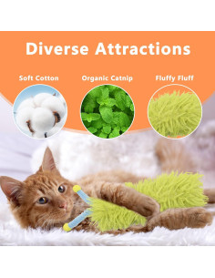 Paquete de 3 Almohadas de Hierba Gatera Maiiu - Juguetes Suaves Interactivos 2