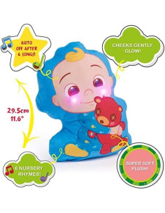 Cojín Musical CoComelon JJ para Dormir con 6 Canciones 2