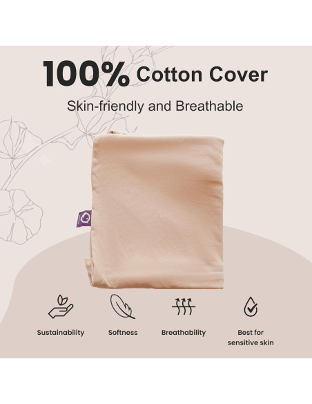 CooCooBaby Lounger para Bebé 0-12 Meses 100% Algodón Rosa