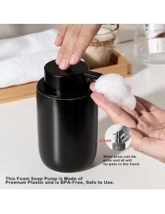 Juego de dispensadores de jabón espumoso GIRLUFO 2 piezas 350ml 2