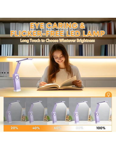 Lámpara de escritorio VAVOFO recargable 6000mAh 15 modos