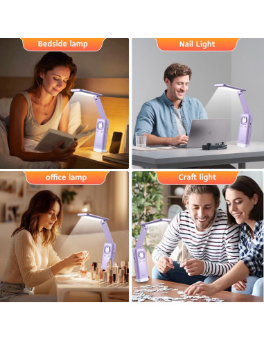Lámpara de escritorio VAVOFO recargable 6000mAh 15 modos