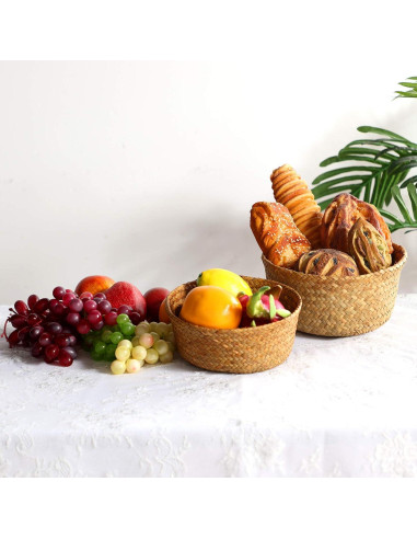 Cestas de Almacenamiento Patelai de Hierba Marina - 3 Piezas