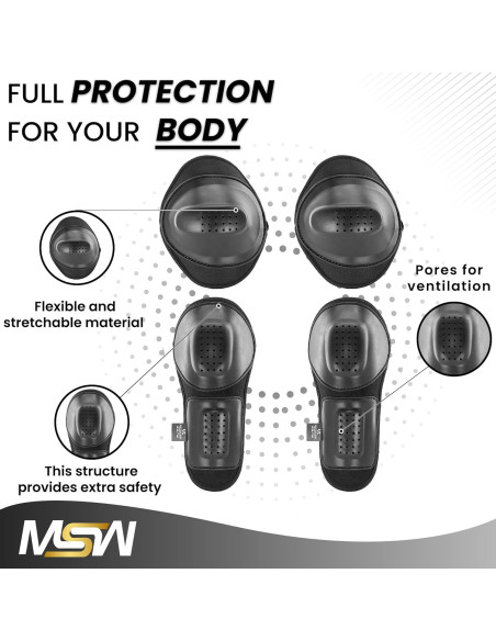 Conjunto de Almohadillas de Armadura CE MOTOSTYLEWEAR Nivel 1