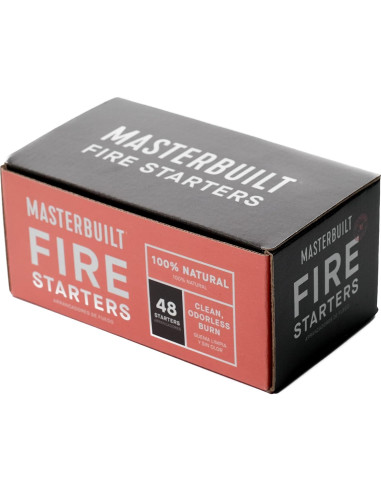 Iniciadores de Fuego Masterbuilt 48 Unidades Sin Olor para Parrillas