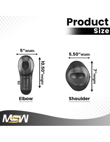 Conjunto de Almohadillas de Armadura CE MOTOSTYLEWEAR Nivel 1