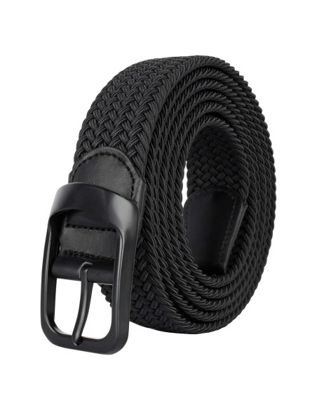 Cinturón Elástico para Hombre Talla Grande 43-75" Negro