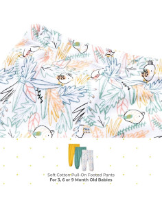 Pantalones de pie Spasilk para bebés varones 3 unidades 6 meses 2