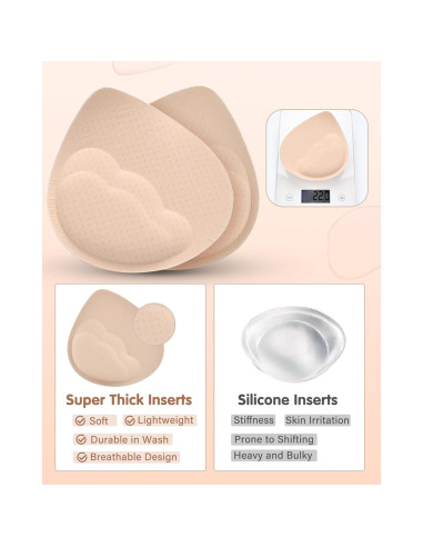Insertos de Almohadillas para Sujetadores Ksang - Realce 4.19 cm