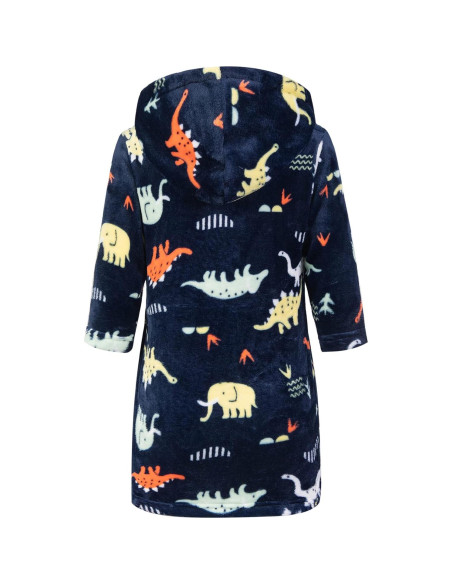 Bata de Baño para Niñas Cartoon Dinodaur con Capucha 2-3T