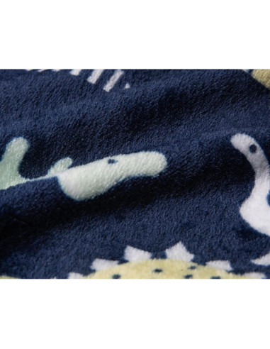 Bata de Baño para Niñas Cartoon Dinodaur con Capucha 2-3T