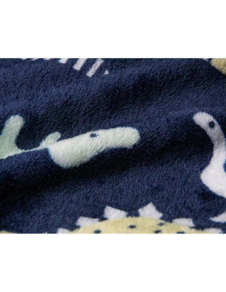 Bata de Baño para Niñas Cartoon Dinodaur con Capucha 2-3T