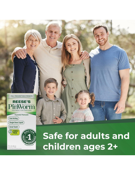 Medicamento Líquido para Oxiuros Reese's 29.57 mL Sabor Plátano