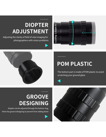 Lupa de Enfoque 6X eTone para Cámara de Formato Grande