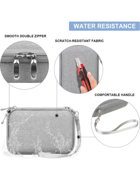 Funda Dura para Impresora Kodak Mini 2 Retro 4PASS Gris