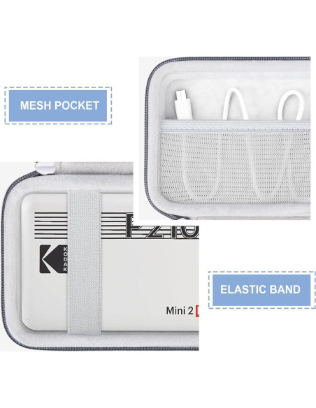 Funda Dura para Impresora Kodak Mini 2 Retro 4PASS Gris